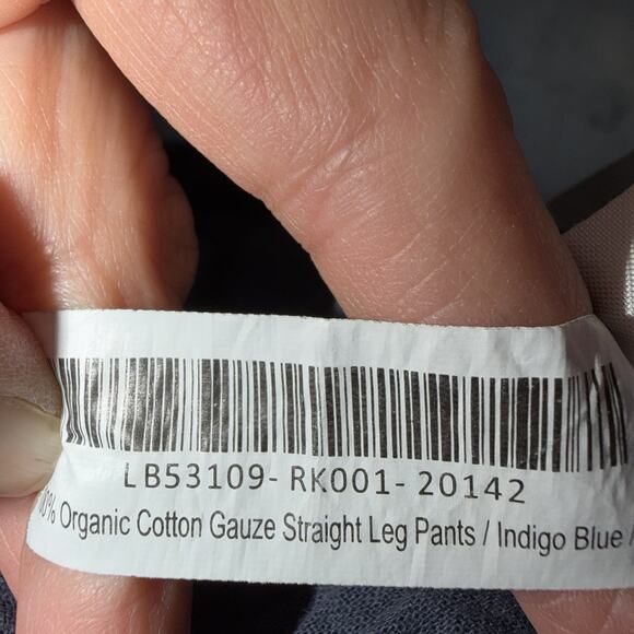 Quince Pants L Organic Cotton Gauze Straight Leg Black and Navy Lot of Two Pairs - Picture 10 of 16